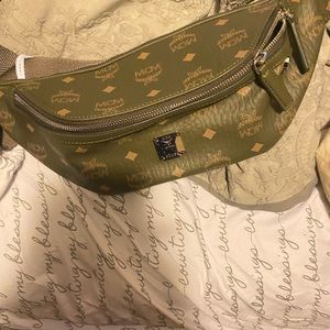 Olive green rare color mcm bag worn once